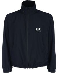 Balenciaga - Under Armour Logo Printed Zip-Up Windbreaker - Lyst