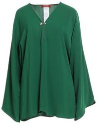 Max Mara - Solid Color Long-Sleeve Shirt - Lyst