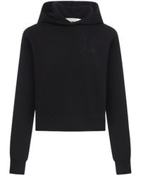 Palm Angels - Monogram Embroidered Hoodie - Lyst