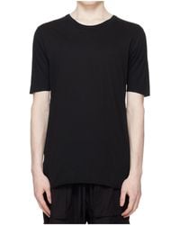 Thom Krom - Ribbed-Panel T-Shirt - Lyst