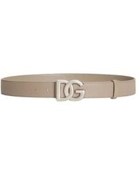 Dolce & Gabbana - Dg Logo Buckle Belt - Lyst