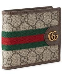 Gucci - Ophidia Web Bifold Wallet - Lyst