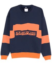 Napapijri - Logo Striped Sweatshirt - Lyst