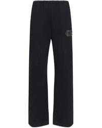 MM6 by Maison Margiela - Patch-Detail Drawstring Trousers - Lyst