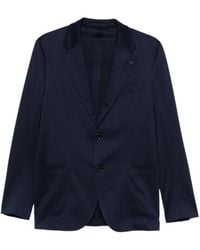 Lardini - Single-Breasted Patch-Pocket Blazer - Lyst