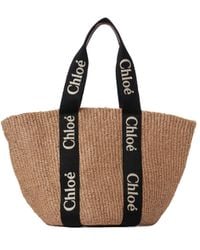Chloé - Chloé Woody Large Basket Bag - Lyst