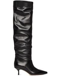 SCAROSSO - Barbara Pointed-Toe Boots - Lyst