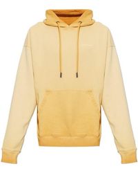 Off-White c/o Virgil Abloh - Logo Embroidered Drawstring Hoodie - Lyst