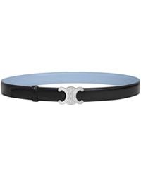 Celine - Triomphe Buckle Reversible Strap 25Mm - Lyst