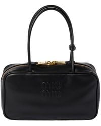 Miu Miu - Beau Leather Top-Handle Bag - Lyst