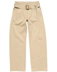Acne Studios - Twill Trousers With Belt - Lyst