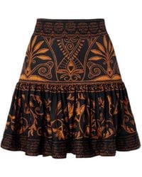 FARM Rio - Cornely Ainika Embroidered Mini Skirt - Lyst