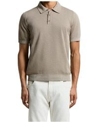 Peserico - Ribbed Polo Shirt - Lyst