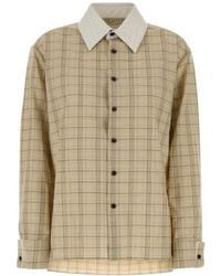 Bottega Veneta - Check Patterned Shirt - Lyst