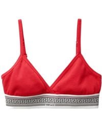 Versace - Greca Logo Triangle Bra - Lyst