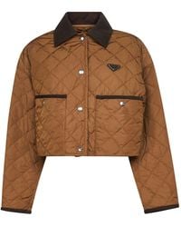 Prada - Light Re-Nylon Cropped Jacket - Lyst