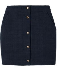 Blazé Milano - Missy Appaloosa Cotton-Blend Tweed Mini Skirt - Lyst