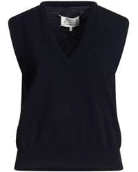Maison Margiela - Lightweight Knit V-Neck Sleeveless Top - Lyst
