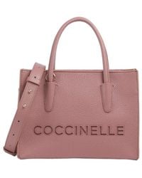 Coccinelle - Structured Logo Tote Bag - Lyst