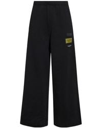 MM6 by Maison Margiela - Logo Patch Straight-Leg Trousers - Lyst