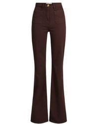 Elisabetta Franchi - High-Rise Flared Jeans - Lyst