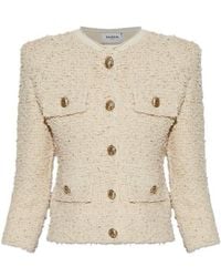 Balmain - Textured Pocket Button-Up Jacket - Lyst