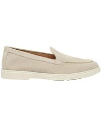 Santoni - Logo Moulded Loafers - Lyst