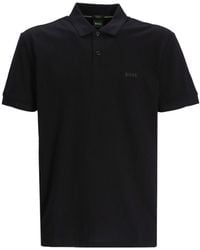 BOSS - Boss Short Sleeved Logo Printed Polo Shirt - Lyst