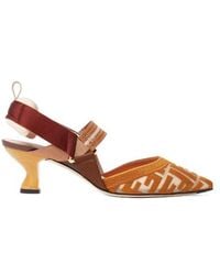 Fendi - Colibrì Slingback Pointed-Toe Pumps - Lyst