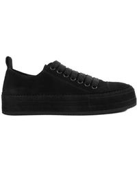Ann Demeulemeester - Suede Lace-Up Sneakers - Lyst