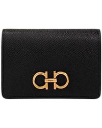 Ferragamo - Ferragamo Gancini Plaque Card Holder - Lyst