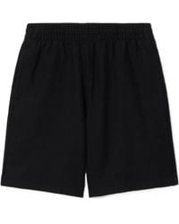 Burberry - Logo Patch Straight-Leg Shorts - Lyst