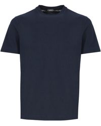 Zanone - Short-Sleeved Straight-Hem Crewneck T-Shirt - Lyst
