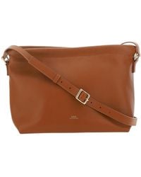 A.P.C. - Logo Detailed Drawstring Shoulder Bag - Lyst
