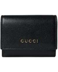 Gucci - Bi-Fold Card Case With Lettering - Lyst