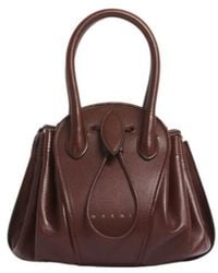 Marni - Logo Stamped Tulipea Small Handbag - Lyst