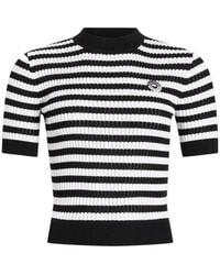 Patou - Stripe Ribbed Knitted Sweater - Lyst