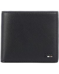 BOSS - Boss Logo Embossed Bi-Fold Wallet - Lyst