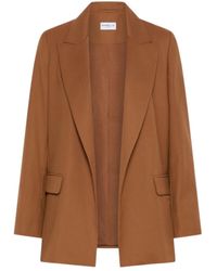 Marella - Straight-Fit Gabardine Blazer - Lyst
