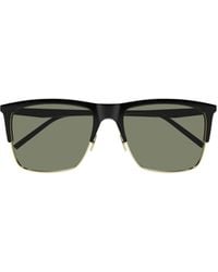 Saint Laurent - Eyewear Rectangle-Frame Sunglasses - Lyst