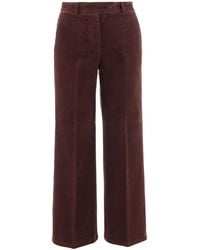 Ql2 - Wide-Leg Corduroy Pants - Lyst