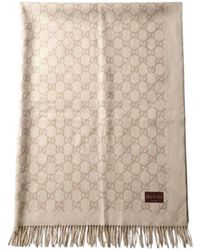 Gucci - Reversible Gg Wool Cashmere Blanket - Lyst