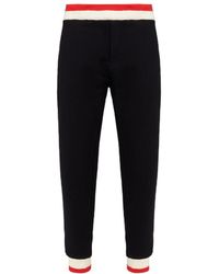 McQueen - Logo Intarsia-Knit Waist Track Trousers - Lyst