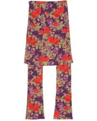 Acne Studios - Layered Midi Skirt - Lyst