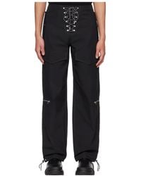 Dion Lee - Lace-Up Twill Cargo Trousers - Lyst