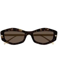 McQueen - Eyewear Rectangular Frame Sunglasses - Lyst