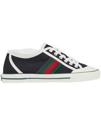 Gucci - Web-Stripe Low-Top Sneakers - Lyst