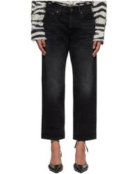 R13 - Wash Boyfriend Belt Loop Cropped Jeans - Lyst