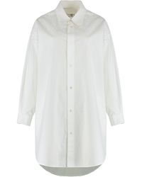 MM6 by Maison Margiela - Buttoned Oversized Shirt - Lyst