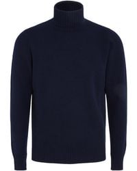 Drumohr - Cashmere Roll Neck Jumper - Lyst
